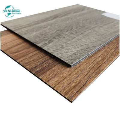 2440mm Drzewo Ziarna ścian zewnętrznych pokrycia Pvdf powłoka ACP 6mm