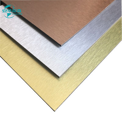 ISO14001 Szczotkowane płyty aluminiowe z aluminiowego materiału ognioodpornego ACP do budownictwa