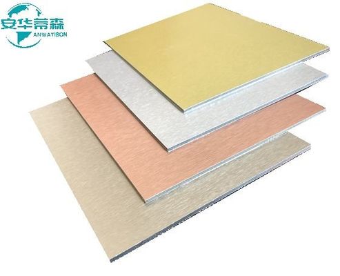Panel złożony z aluminium wysokiego połysku 2440 mm Acp Listy lusterkowe 3 mm 4 mm